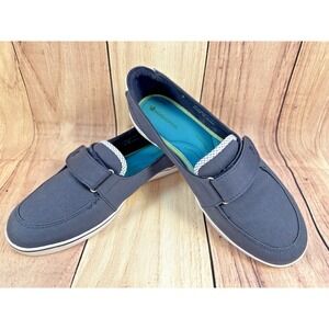 GRASSHOPPERS‎ Women Shoes Navy Blue Slip-on Purefit Comfort Sneakers Size 8W